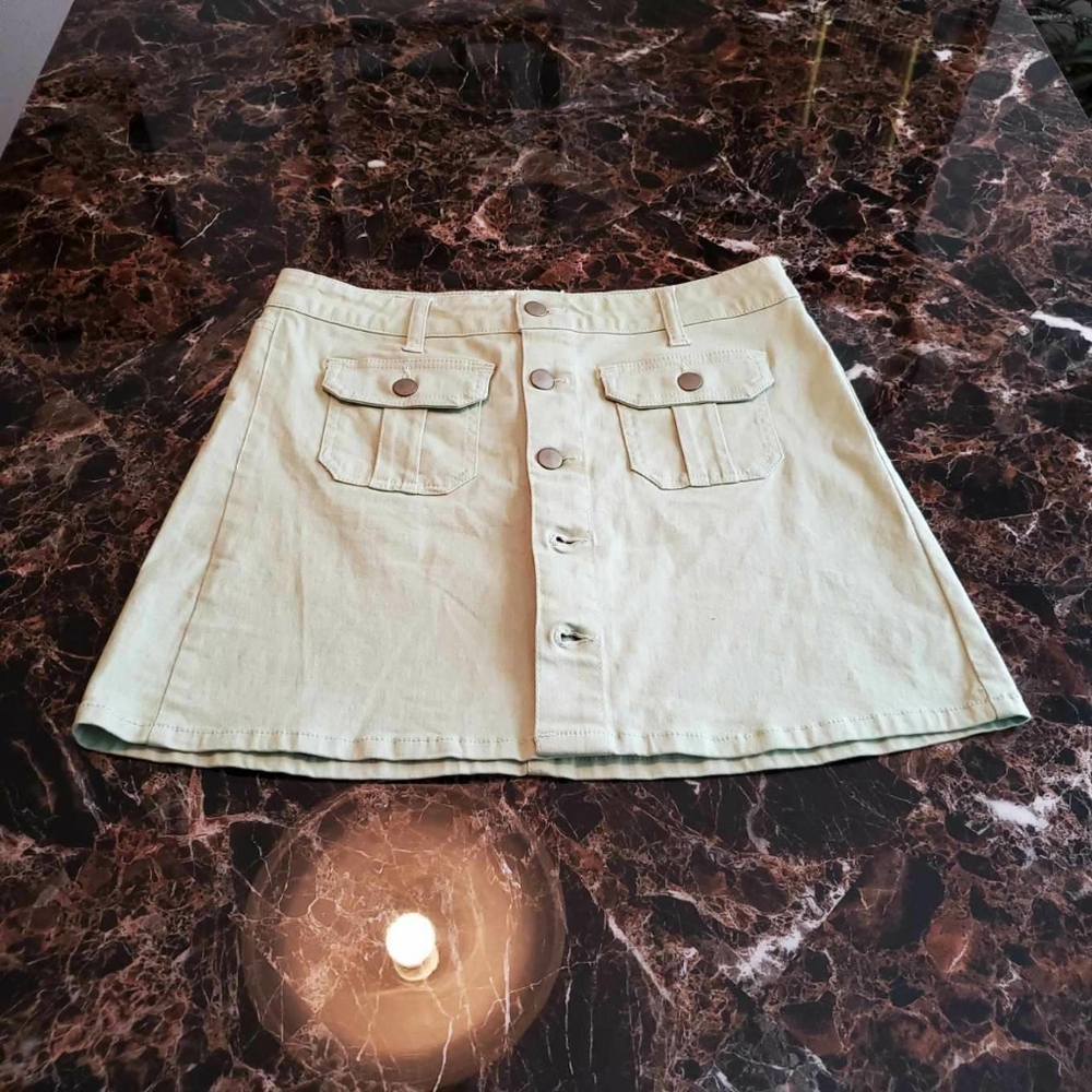 Altar'd State | Button-down Mini Skirt